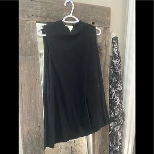 Black turtle neck tank top